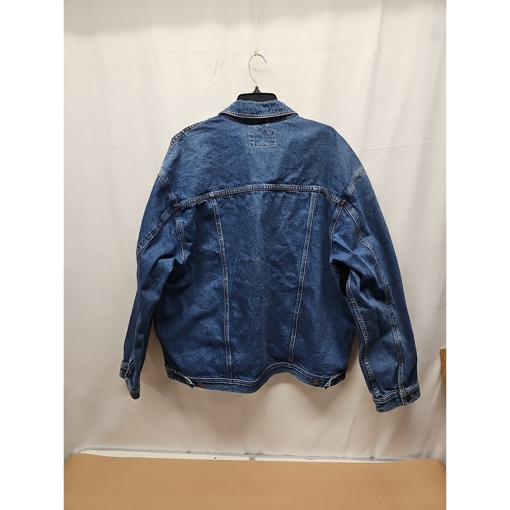Harbor Bay Men's Blue Vintage Denim Jacket Hb Sport 90s Trucker Size 1xlt Tall - Picture 10 of 10